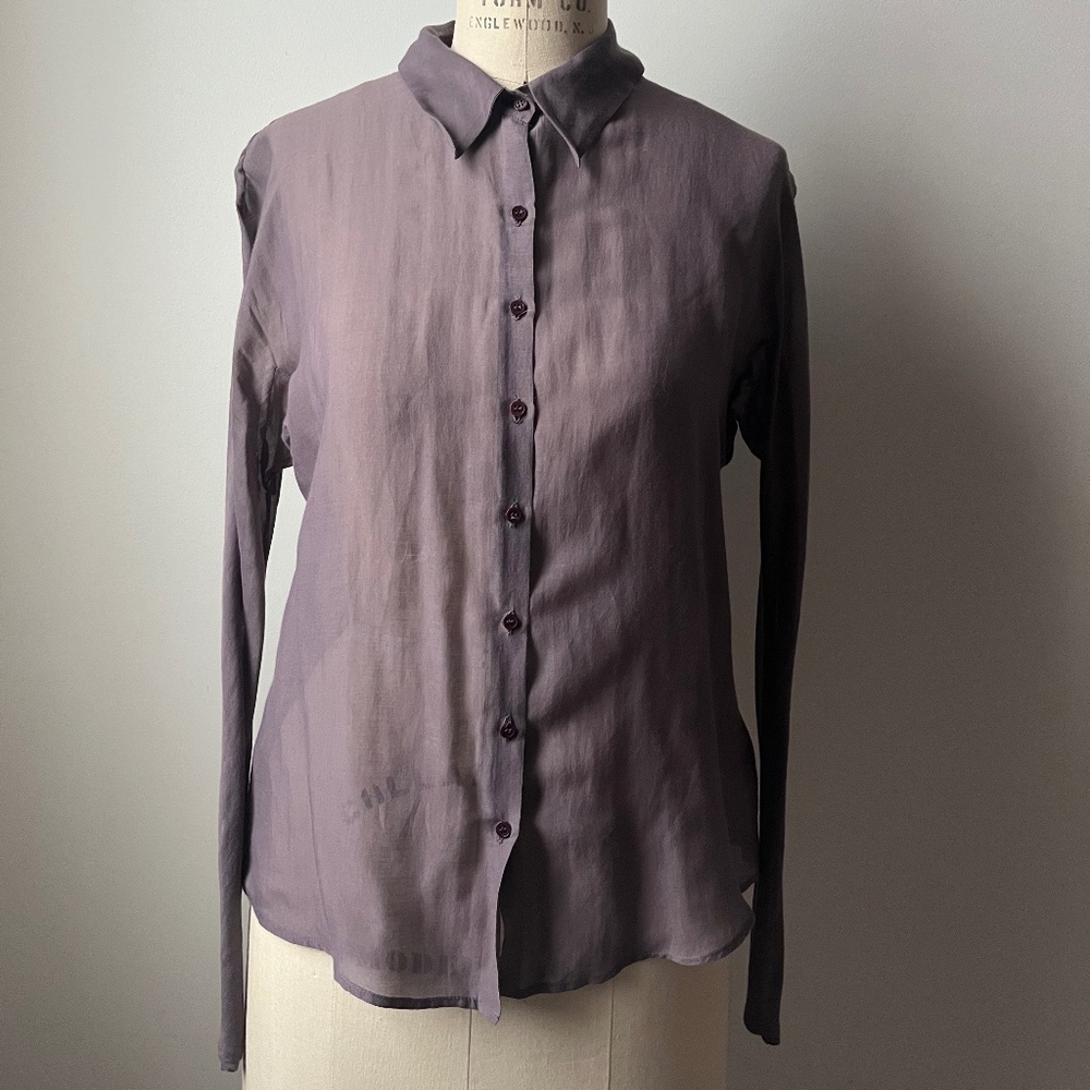 Cortana lilac/purple button-up top